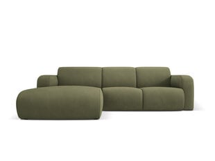 Kairinė sofa Windsor & Co Lola, 250x170x72 cm, žalia kaina ir informacija | Minkšti kampai | pigu.lt