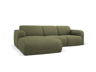 Kairinė sofa Windsor & Co Lola, 250x170x72 cm, žalia kaina ir informacija | Minkšti kampai | pigu.lt