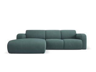 Kairinė sofa Windsor & Co Lola, 250x170x72 cm, šviesiai žalios spalvos kaina ir informacija | Minkšti kampai | pigu.lt