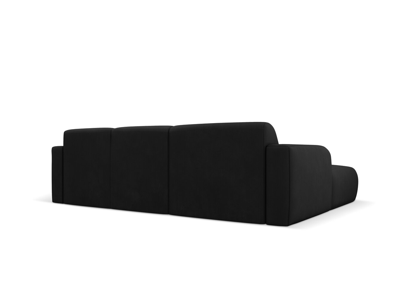 Kairinė sofa Windsor & Co Lola, 250x170x72 cm, juoda kaina ir informacija | Minkšti kampai | pigu.lt