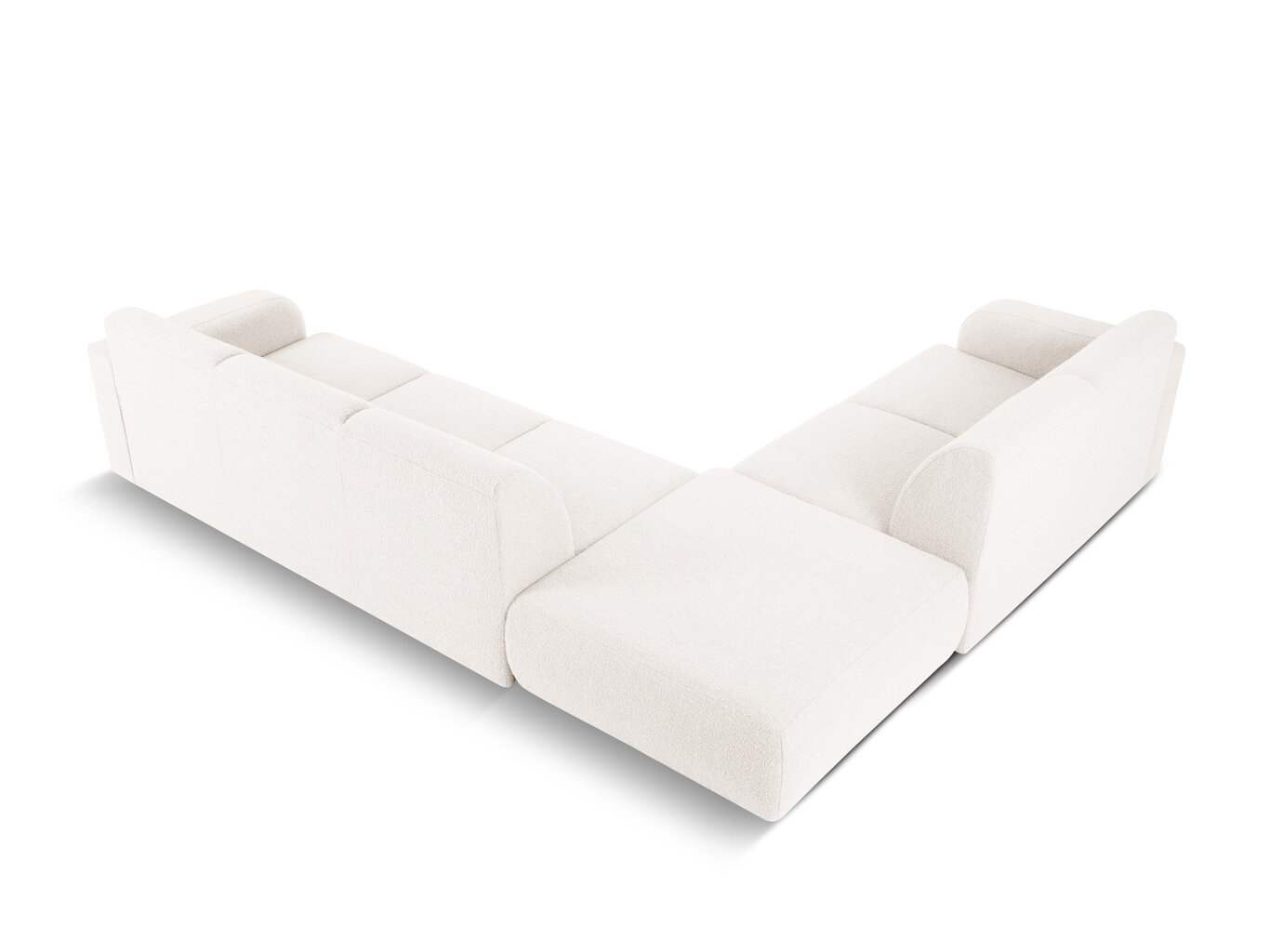 Šešiavietė kairinė sofa Windsor & Co Lola, 315x250x72 cm, balta kaina ir informacija | Minkšti kampai | pigu.lt