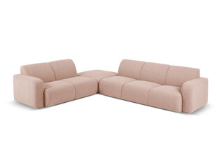 Šešiavietė kairinė sofa Windsor & Co Lola, 315x250x72 cm, rožinė kaina ir informacija | Minkšti kampai | pigu.lt