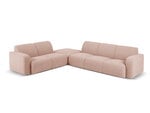 Šešiavietė kairinė sofa Windsor & Co Lola, 315x250x72 cm, rožinė