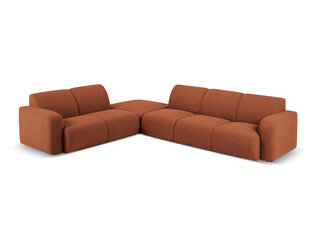 Šešiavietė kairinė sofa Windsor & Co Lola, 315x250x72 cm, ruda kaina ir informacija | Minkšti kampai | pigu.lt