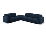 Šešiavietė kairinė sofa Windsor & Co Lola, 315x250x72 cm, tamsiai mėlyna