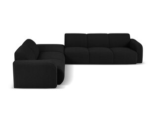 Šešiavietė kairinė sofa Windsor & Co Lola, 315x250x72 cm, juoda kaina ir informacija | Minkšti kampai | pigu.lt