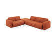 Kairinė kampinė sofa Windsor & Co Lola, 315x250x72 cm, raudona kaina ir informacija | Minkšti kampai | pigu.lt