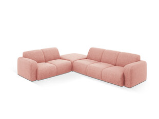 Kairinė kampinė sofa Windsor & Co Lola, 315x250x72 cm, rožinė kaina ir informacija | Minkšti kampai | pigu.lt