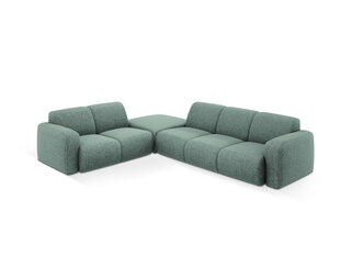 Kairinė kampinė sofa Windsor & Co Lola, 315x250x72 cm, šviesiai žalia kaina ir informacija | Minkšti kampai | pigu.lt