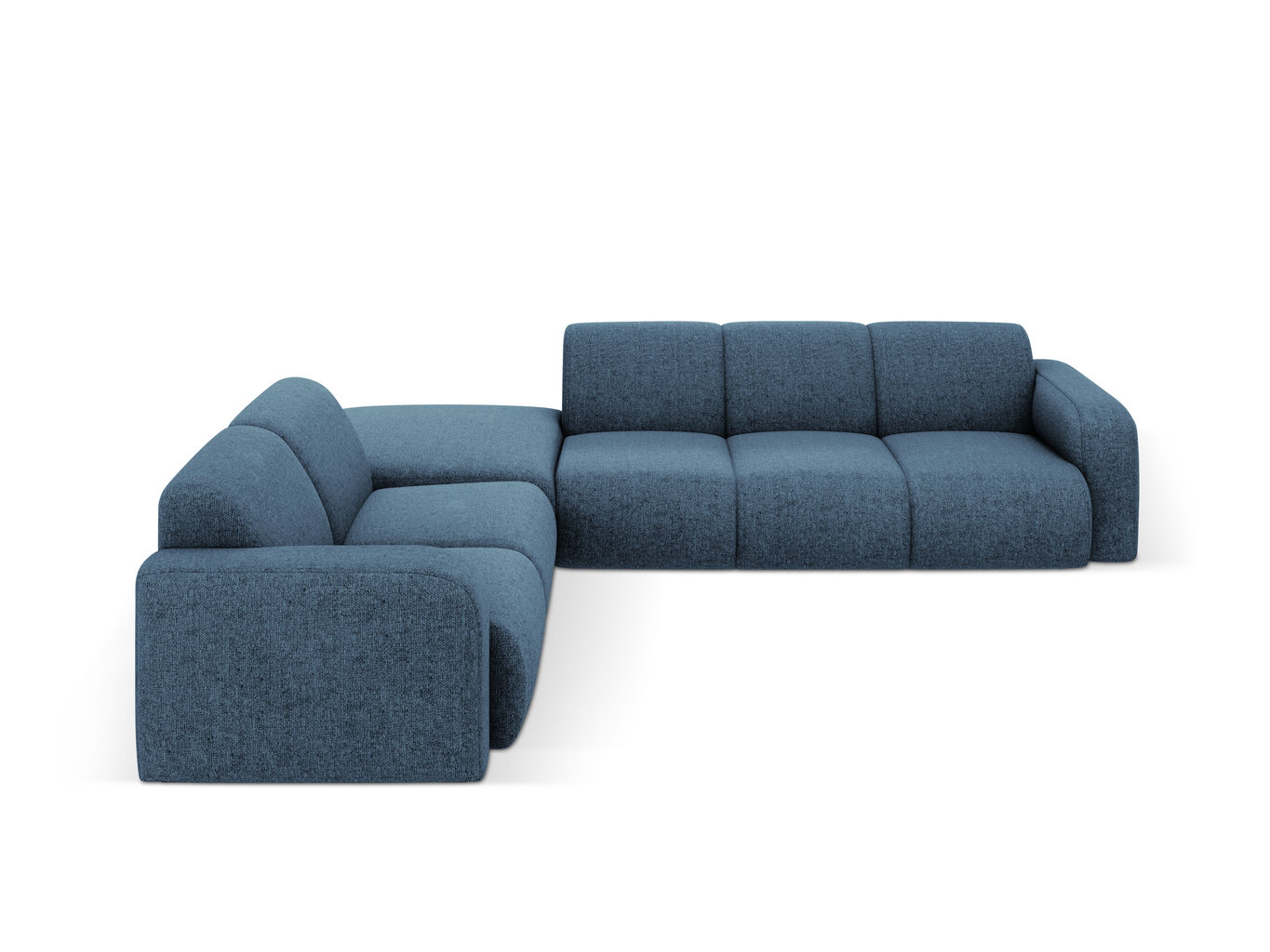 Kairinė kampinė sofa Windsor & Co Lola, 315x250x72 cm, mėlyna kaina ir informacija | Minkšti kampai | pigu.lt