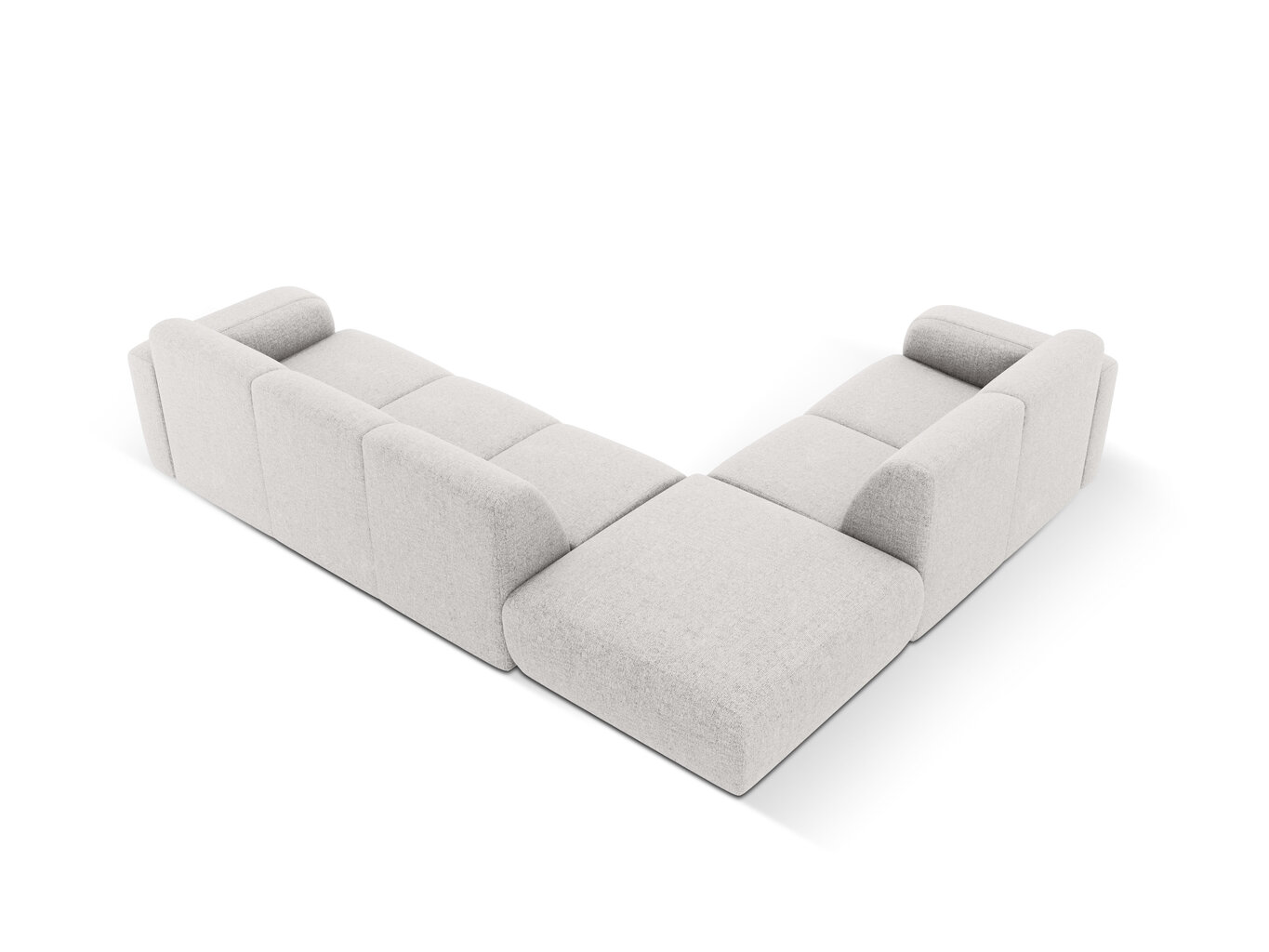 Kairinė kampinė sofa Windsor & Co Lola, 315x250x72 cm, šviesiai pilka kaina ir informacija | Minkšti kampai | pigu.lt