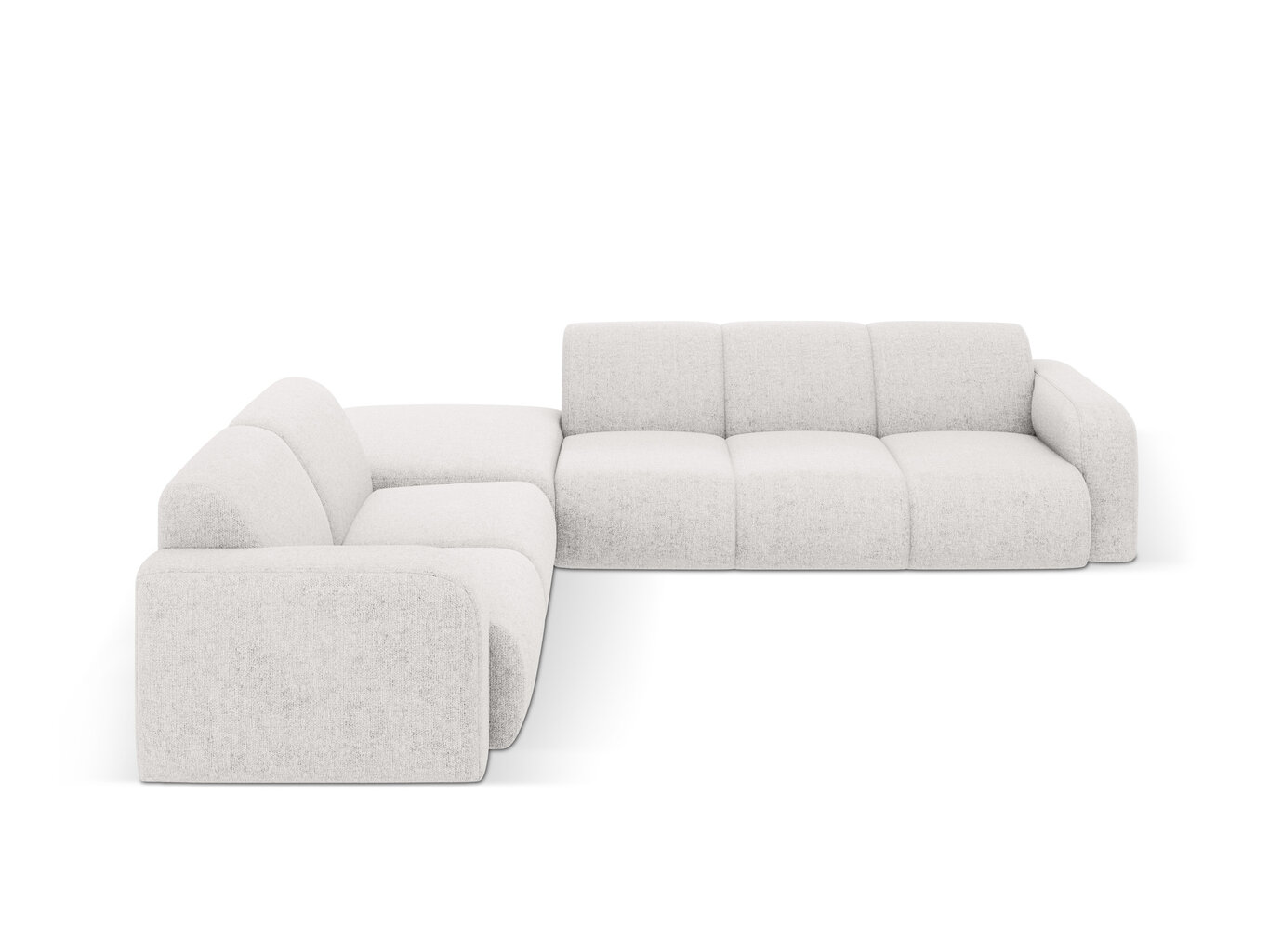 Kairinė kampinė sofa Windsor & Co Lola, 315x250x72 cm, šviesiai pilka kaina ir informacija | Minkšti kampai | pigu.lt