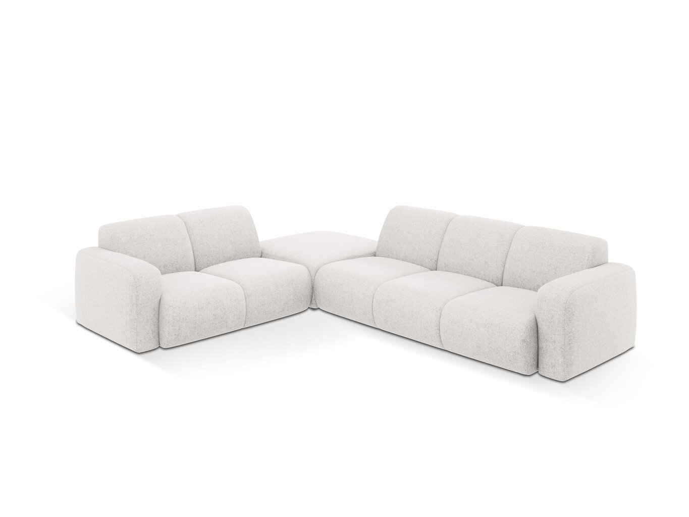 Kairinė kampinė sofa Windsor & Co Lola, 315x250x72 cm, šviesiai pilka kaina ir informacija | Minkšti kampai | pigu.lt