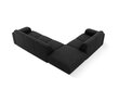 Kairinė kampinė sofa Windsor & Co Lola, 315x250x72 cm, juoda kaina ir informacija | Minkšti kampai | pigu.lt