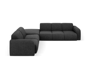 Kairinė kampinė sofa Windsor & Co Lola, 315x250x72 cm, juoda kaina ir informacija | Minkšti kampai | pigu.lt