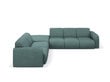 Kairinė kampinė sofa Windsor & Co Lola, 315x250x72 cm, šviesiai žalia цена и информация | Minkšti kampai | pigu.lt