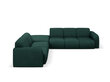 Kairinė kampinė sofa Windsor & Co Lola, 315x250x72 cm, tamsiai žalia kaina ir informacija | Minkšti kampai | pigu.lt