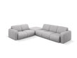 Kairinė kampinė sofa Windsor & Co Lola, 315x250x72 cm, šviesiai pilka цена и информация | Minkšti kampai | pigu.lt