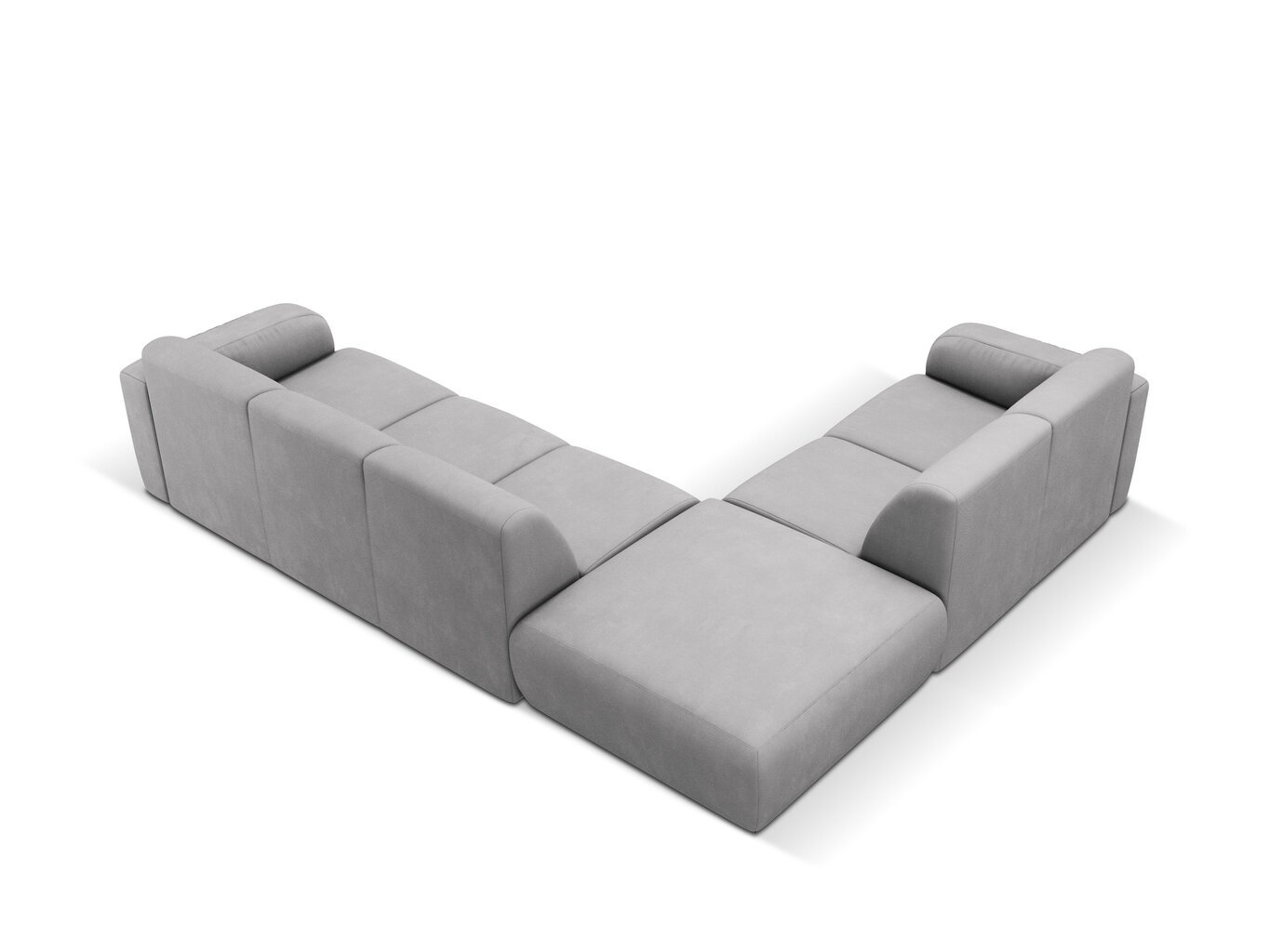 Kairinė kampinė sofa Windsor & Co Lola, 315x250x72 cm, šviesiai pilka цена и информация | Minkšti kampai | pigu.lt