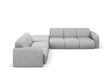 Kairinė kampinė sofa Windsor & Co Lola, 315x250x72 cm, šviesiai pilka kaina ir informacija | Minkšti kampai | pigu.lt