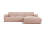 Keturvietė dešininė sofa Windsor & Co Lola, 250x170x72 cm, rožinė