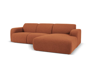 Keturvietė dešininė sofa Windsor & Co Lola, 250x170x72 cm, ruda kaina ir informacija | Minkšti kampai | pigu.lt