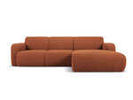Keturvietė dešininė sofa Windsor & Co Lola, 250x170x72 cm, ruda
