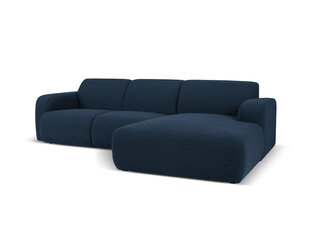 Keturvietė dešininė sofa Windsor & Co Lola, 250x170x72 cm, tamsiai mėlyna kaina ir informacija | Minkšti kampai | pigu.lt