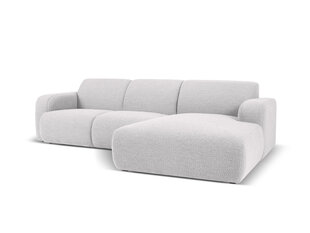 Keturvietė dešininė sofa Windsor & Co Lola, 250x170x72 cm, šviesiai pilka kaina ir informacija | Minkšti kampai | pigu.lt