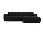 Keturvietė dešininė sofa Windsor & Co Lola, 250x170x72 cm, juoda