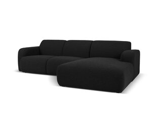 Keturvietė dešininė sofa Windsor & Co Lola, 250x170x72 cm, juoda kaina ir informacija | Minkšti kampai | pigu.lt