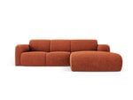 Dešininė sofa Windsor & Co Lola, 250x170x72 cm, raudona