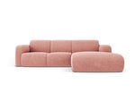Dešininė sofa Windsor & Co Lola, 250x170x72 cm, rožinė