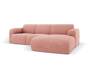 Dešininė sofa Windsor & Co Lola, 250x170x72 cm, rožinė kaina ir informacija | Minkšti kampai | pigu.lt