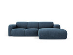 Dešininė sofa Windsor & Co Lola, 250x170x72 cm, tamsiai mėlyna