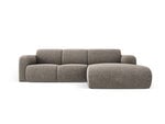Dešininė sofa Windsor & Co Lola, 250x170x72 cm, pilka