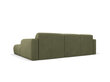 Dešininė sofa Windsor & Co Lola, 250x170x72 cm, šviesiai žalia kaina ir informacija | Minkšti kampai | pigu.lt