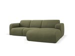 Dešininė sofa Windsor & Co Lola, 250x170x72 cm, šviesiai žalia