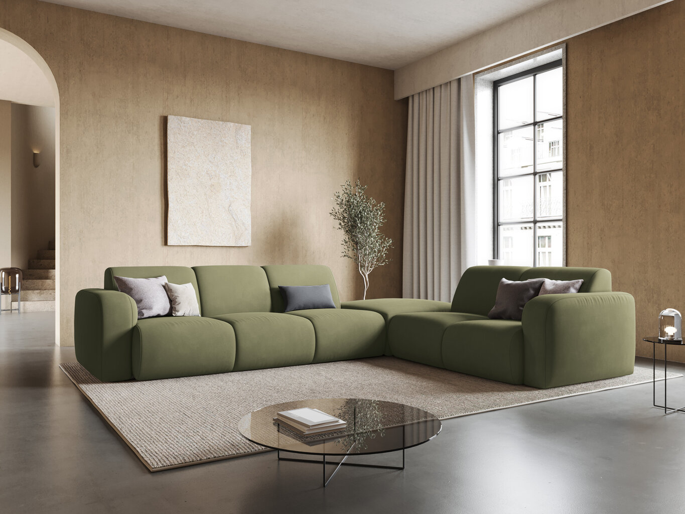 Sofa Windsor & Co Lola, žalia kaina ir informacija | Sofos | pigu.lt