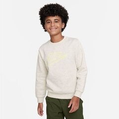 Nike džemperis berniukams Sportswear club+ FD3182-141 SW1007832.8490, baltas kaina ir informacija | Megztiniai, bluzonai, švarkai berniukams | pigu.lt