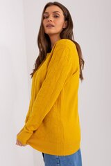 Megztinis moterims AT LKK1865612942, geltonas kaina ir informacija | Megztiniai moterims | pigu.lt