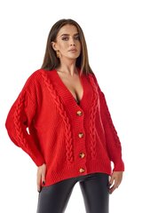 Megztinis moterims LHL26469.2942, raudonas kaina ir informacija | Megztiniai moterims | pigu.lt