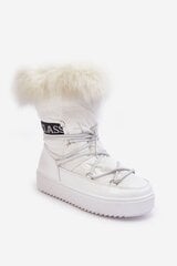 Sniego batai moterims Santero, balti kaina ir informacija | Aulinukai, ilgaauliai batai moterims | pigu.lt