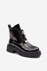 Aulinukai moterims S.Barski BSB27885, juodi kaina ir informacija | Aulinukai, ilgaauliai batai moterims | pigu.lt