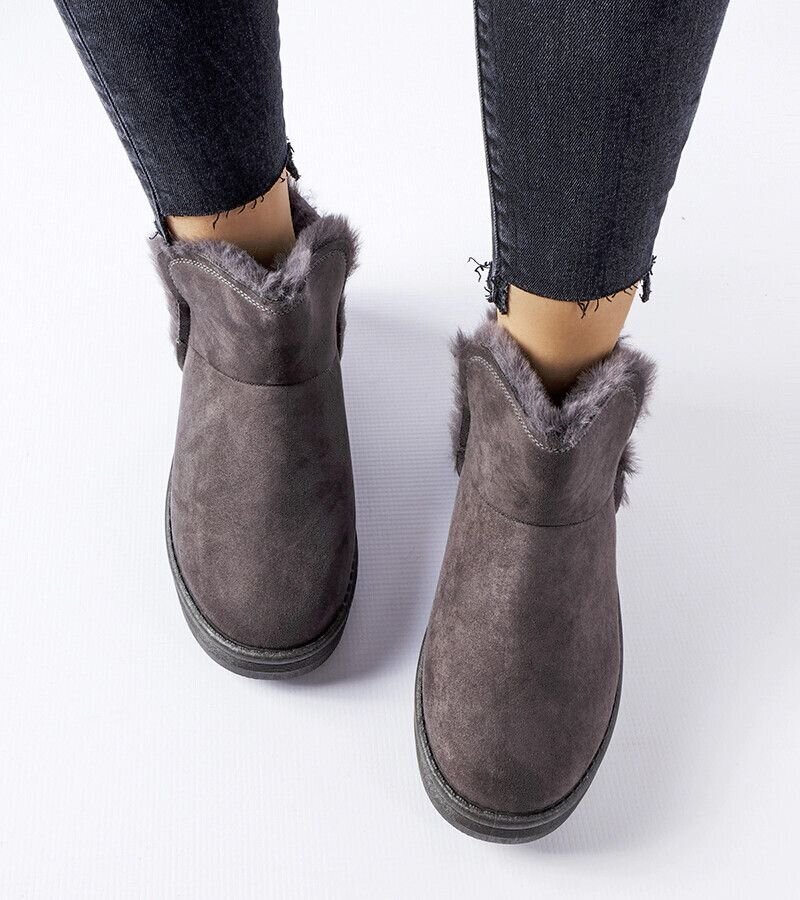 Žieminiai batai moterims Big Star GRM25577.2681, pilki kaina ir informacija | Aulinukai, ilgaauliai batai moterims | pigu.lt