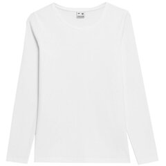 Marškinėliai moterims 4F F167 W, balti цена и информация | Футболка женская | pigu.lt