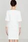 Suknelė moterims Lenitif LKK1193321904, balta цена и информация | Suknelės | pigu.lt