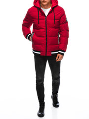 куртка зимняя стеганая мужская - красная v2 em-jahp-0101 123955-7 цена и информация | Мужские куртки | pigu.lt