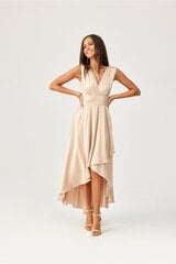 Suknelė moterims Roco Fashion LKK186632.2684, smėlio spalvos цена и информация | Платья | pigu.lt