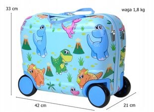Детский чемодан SunBag Dino цена и информация | Чемоданы, дорожные сумки  | pigu.lt